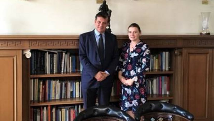  The Ambassador of the Republic of Poland, Mrs Anna Barbarzak visited the National and Kapodistrian University of Athens