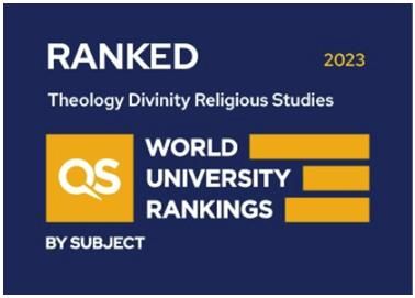 A significant distinction for the NKUA'S School of Theology according to QS World University Rankings by Subject 2023