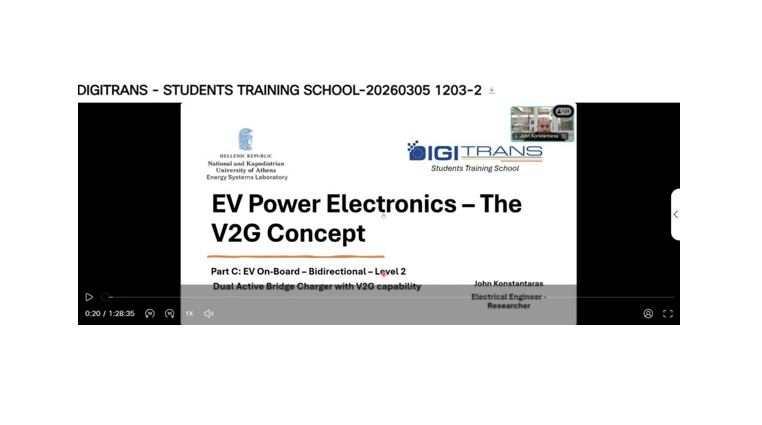DIGITRANS Student Training School on Digital Energy Technologies