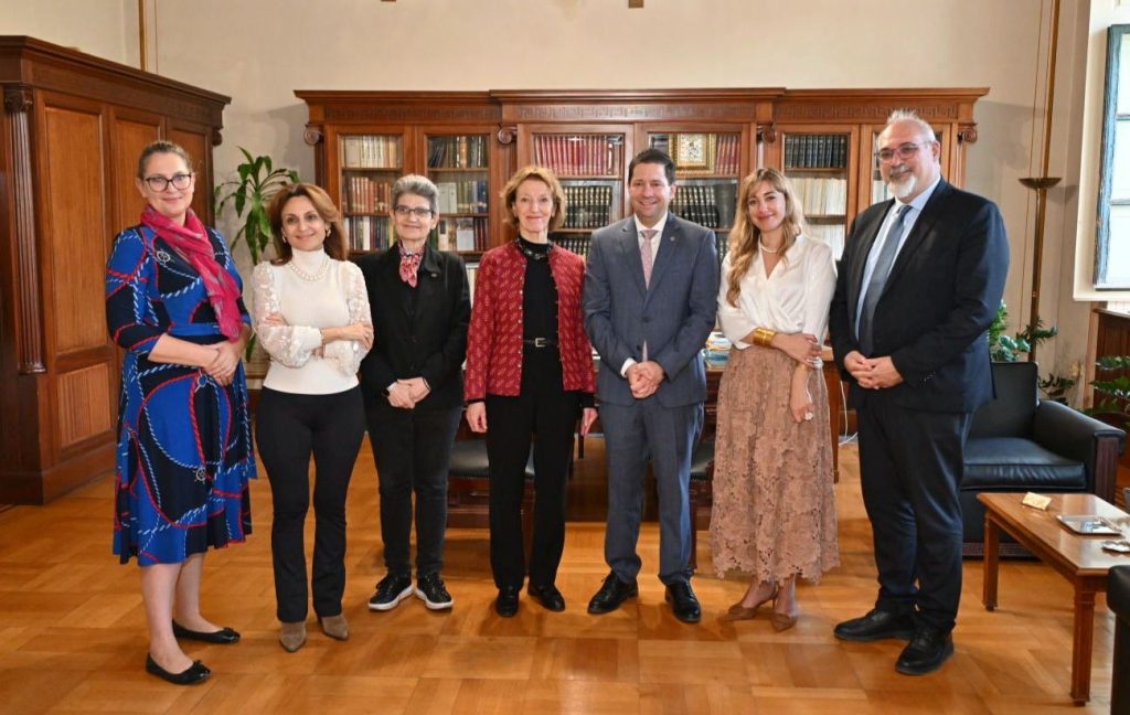 European Research Council President Maria Leptin Visits the University of Athens